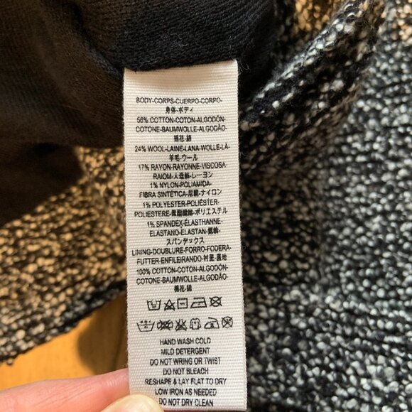 Free People Slouchy Textured Knit Cotton Wool Sweater Jacket Moto Size XS - Picture 6 of 9